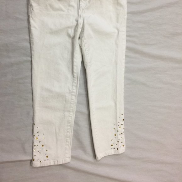 ๐ฆ๐ฆ๐ฆ CACHE WOMENS JEANS CAPRIS PANTS SIZE 6 ๐ฆ๐ฆ๐ฆ - Picture 2 of 5